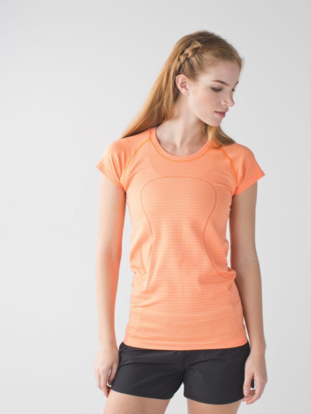 Lululemon Swiftly Tech Short Sleeve Crew Heathered Pizzaz